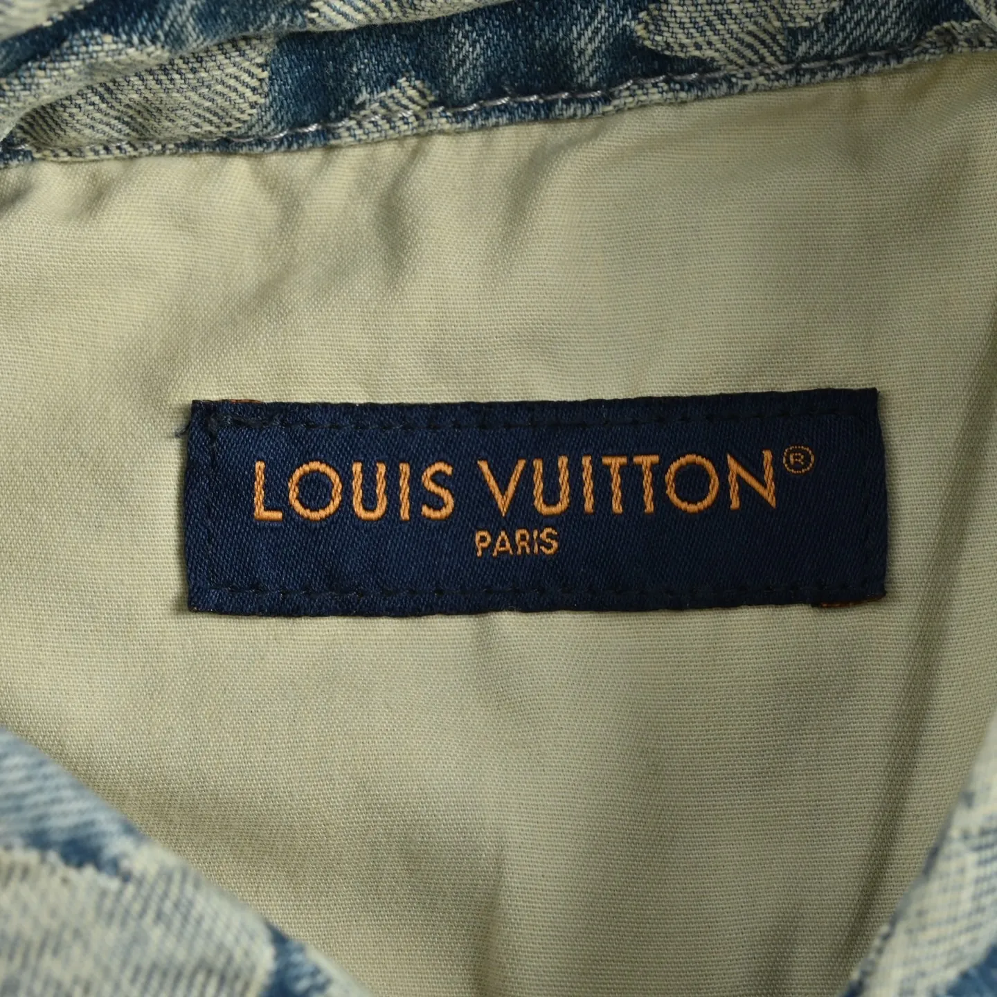 Louis Vuitton/Louis Vuitton Nigo joint style burnt flower work denim jacket